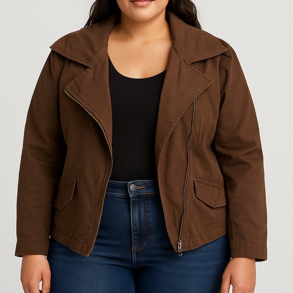 Charming Charlie Hooded Utility Jacket